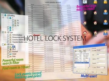 ประเทศจีน บัตรล็อคอินเตอร์เฟซ PMS ระบบล็อคโรงแรมตัวกรองห้องค้นหาอันทรงพลัง ผู้ผลิต